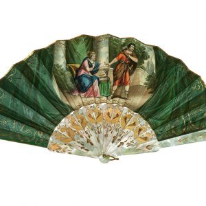 ABANICO CAZADOR - SIGLO XIX