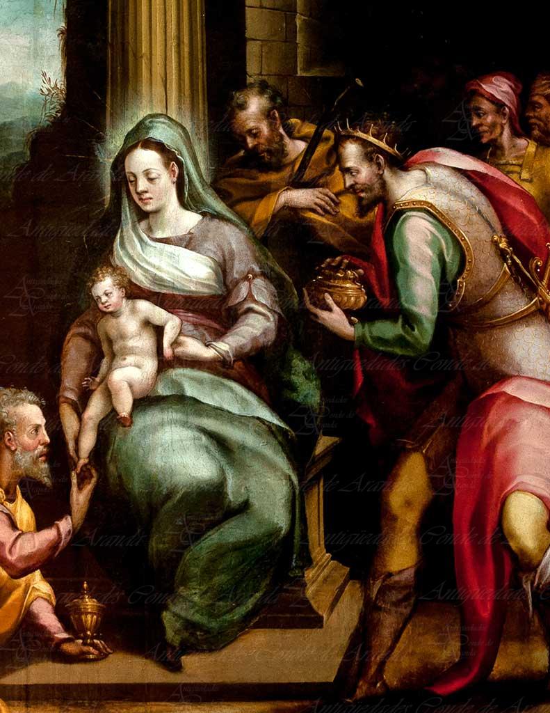 ADORACION DE LOS REYES - GIROLAMO LUCENTI DE CORREGIO