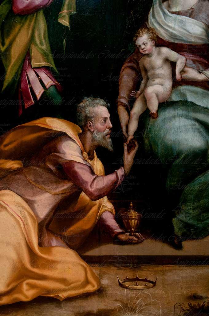 ADORACION DE LOS REYES - GIROLAMO LUCENTI DE CORREGIO