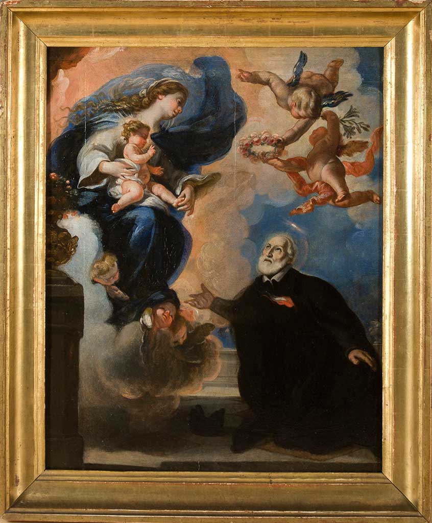 APARICION DE LA VIRGEN CON EL NIÑO JESUS A SAN FELIPE NERI - RUIZ DE LA IGLESIA