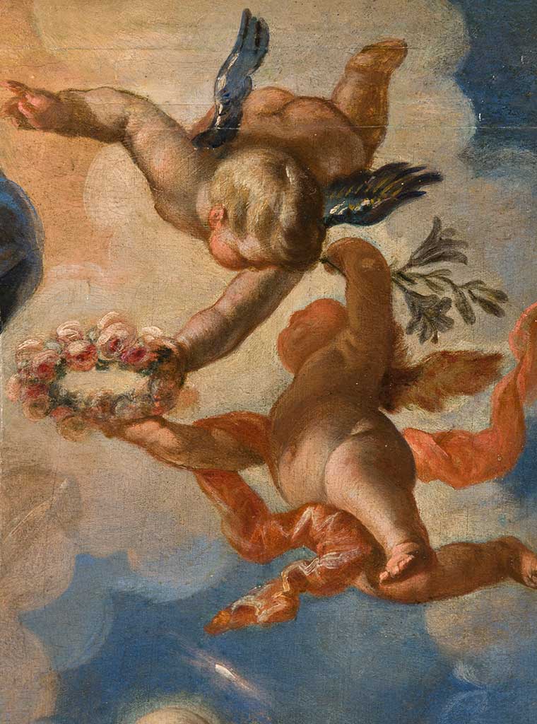 APARICION DE LA VIRGEN CON EL NIÑO JESUS A SAN FELIPE NERI - RUIZ DE LA IGLESIA