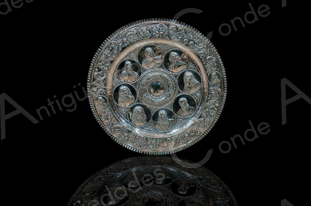 BANDEJA PLATA - SIGLO XIX