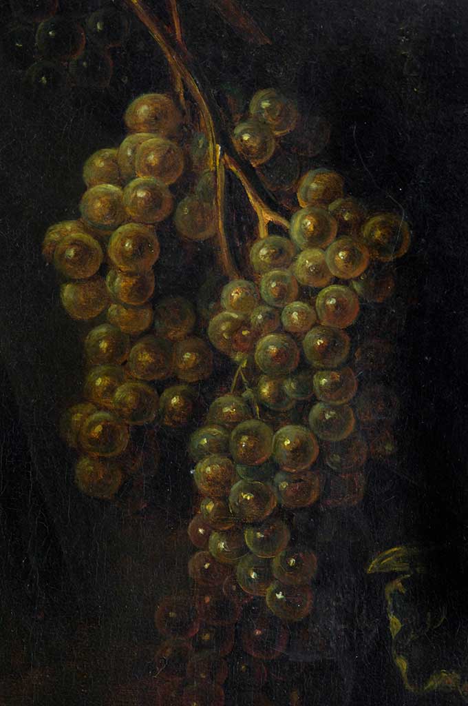 BODEGON CON UVAS Y CODORNICES