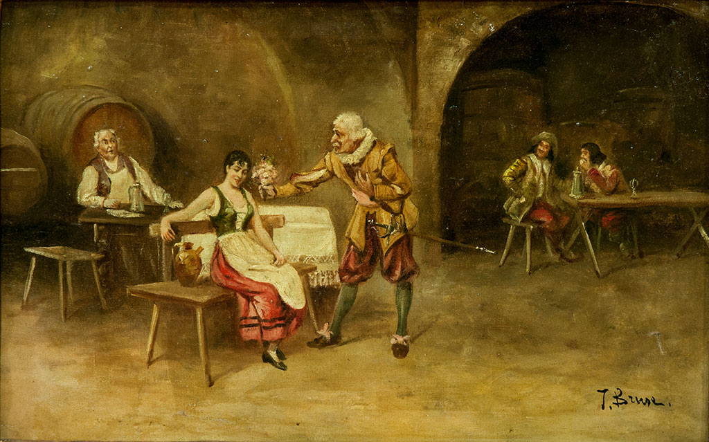 Escenas galantes en tabernas<br> ESCUELA FRANCESA - Imagen 5