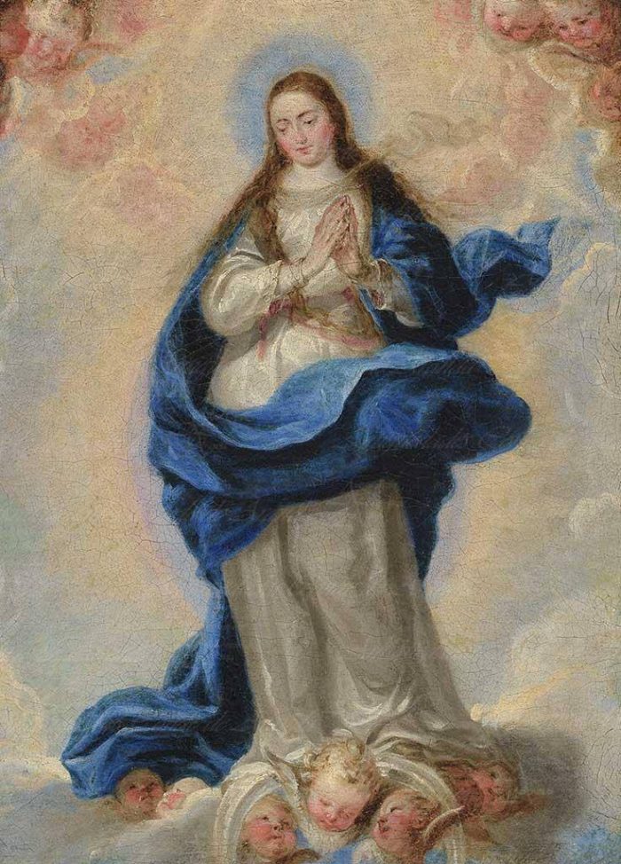 Inmaculada ATRIBUIDA A MATEO CEREZO Antigüedades Conde de Aranda