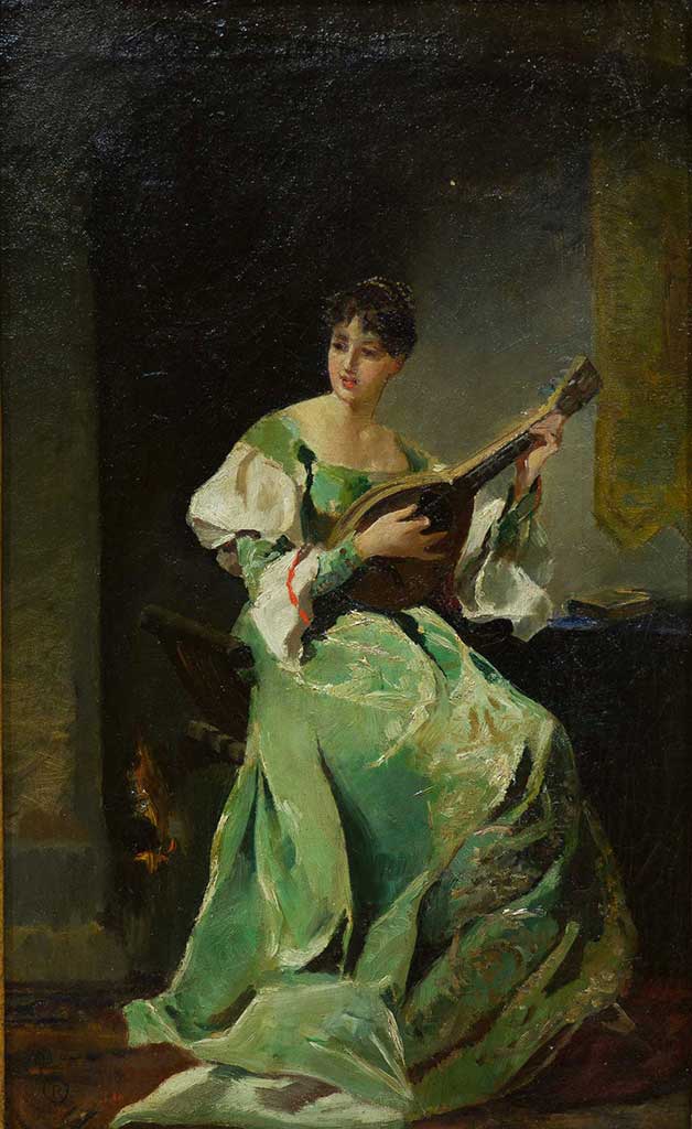 MUJER CON MANDOLINA - EDUARDO ROSALES 1