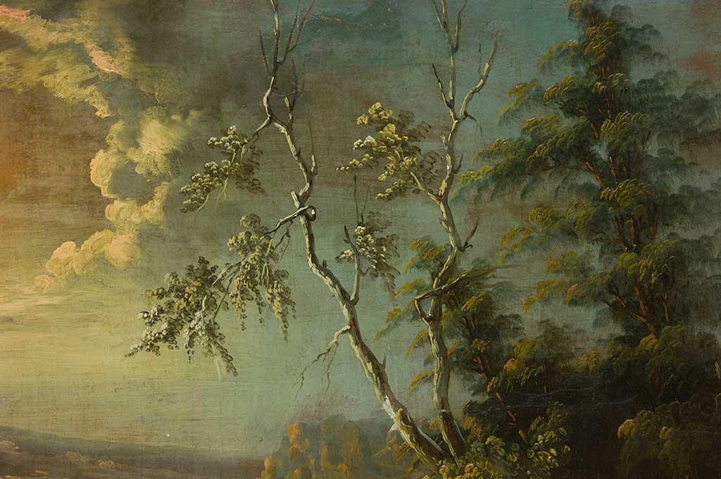 Paisaje con Figuras<br> ATRIBUIDO A ANDRÉS CORTÉS Y AGUILAR - Imagen 5