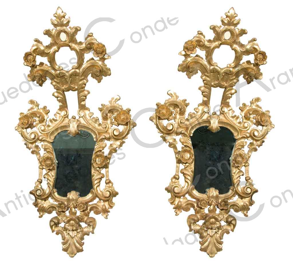 PAREJA DE CORNUCOPIAS - SIGLO XIX