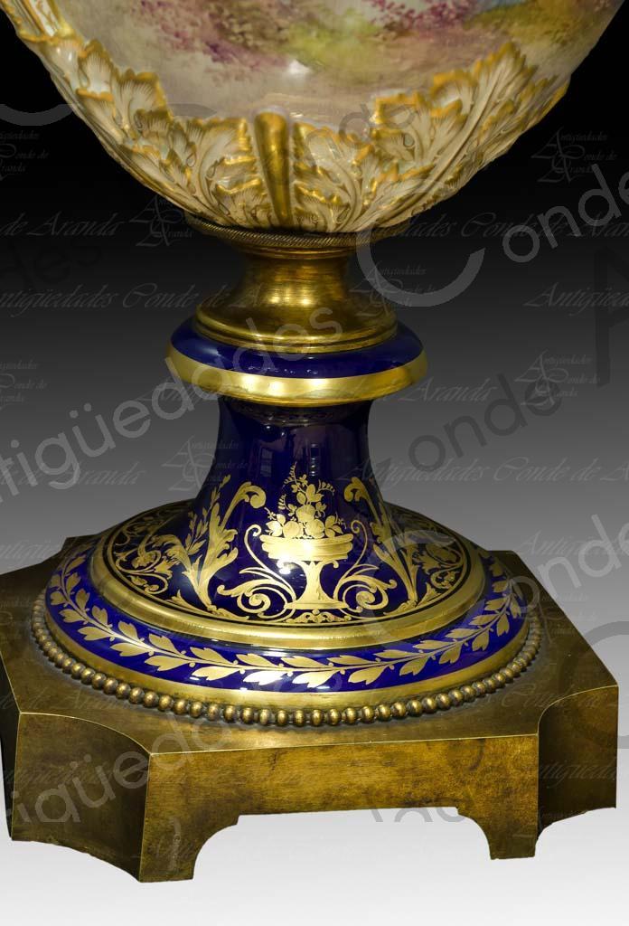 PAREJA JARRONES NAPOLEON III - FRANCIA SIGLO XIX