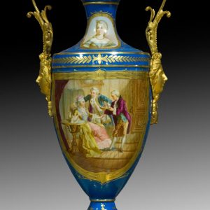 PAREJA JARRONES SEVRES 3 - SIGLO XVIII