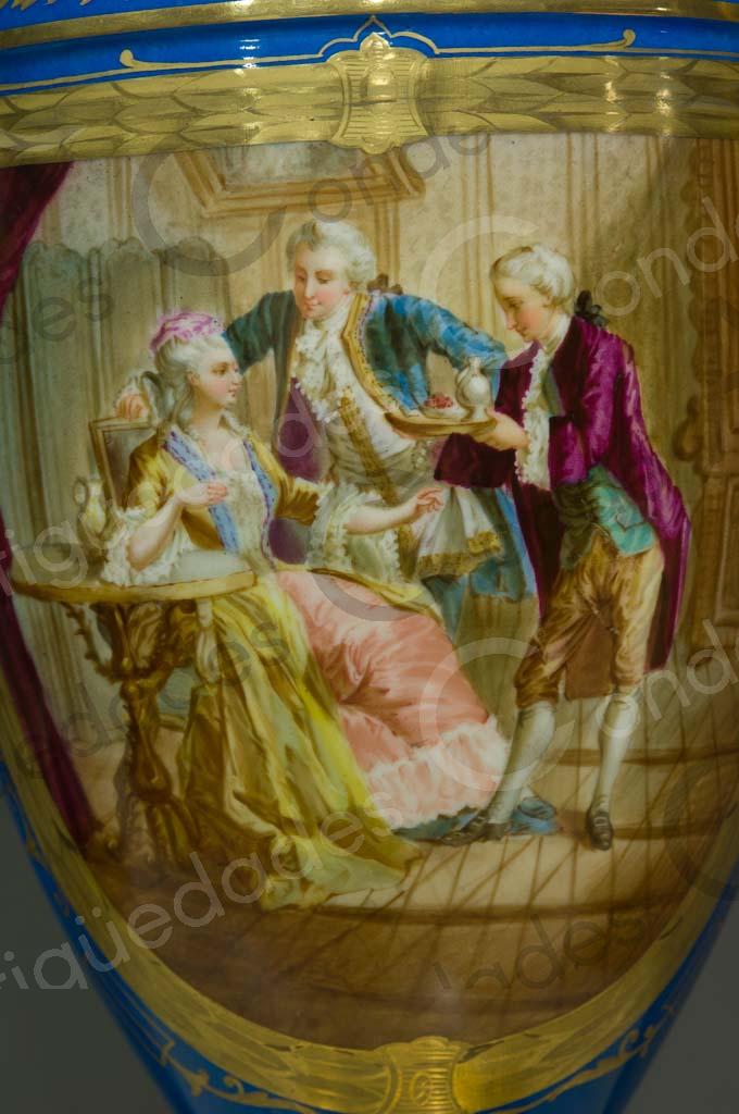 PAREJA JARRONES SEVRES 3 - SIGLO XVIII