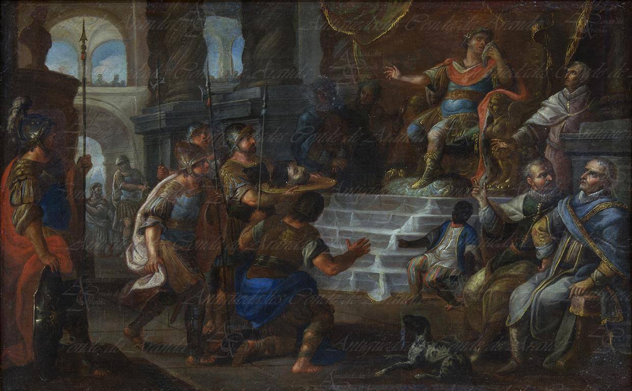 PRESENTACION CABEZA POMPEYO A JULIO CESAR - PEDRO RODRIGUEZ DE MIRANDA