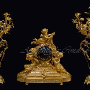 RELOJ CON GUARNICION - FRANCIA SIGLO XIX