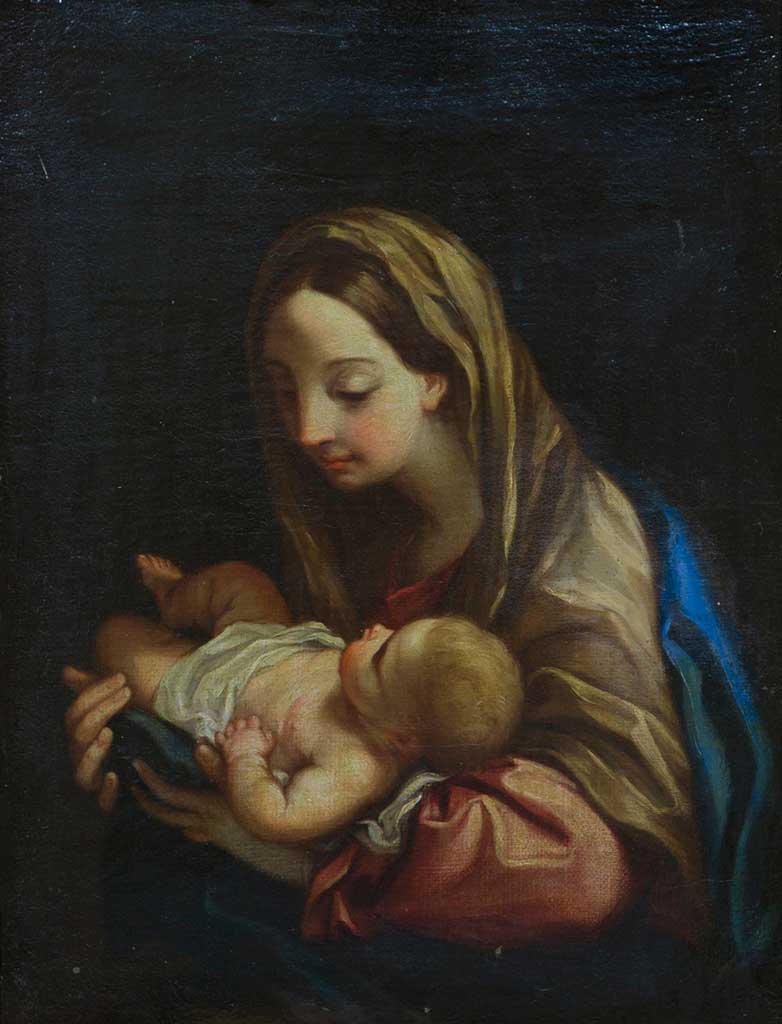 VIRGEN CON NIÑO - ATRIBUIDO A CARLOS MARATTA