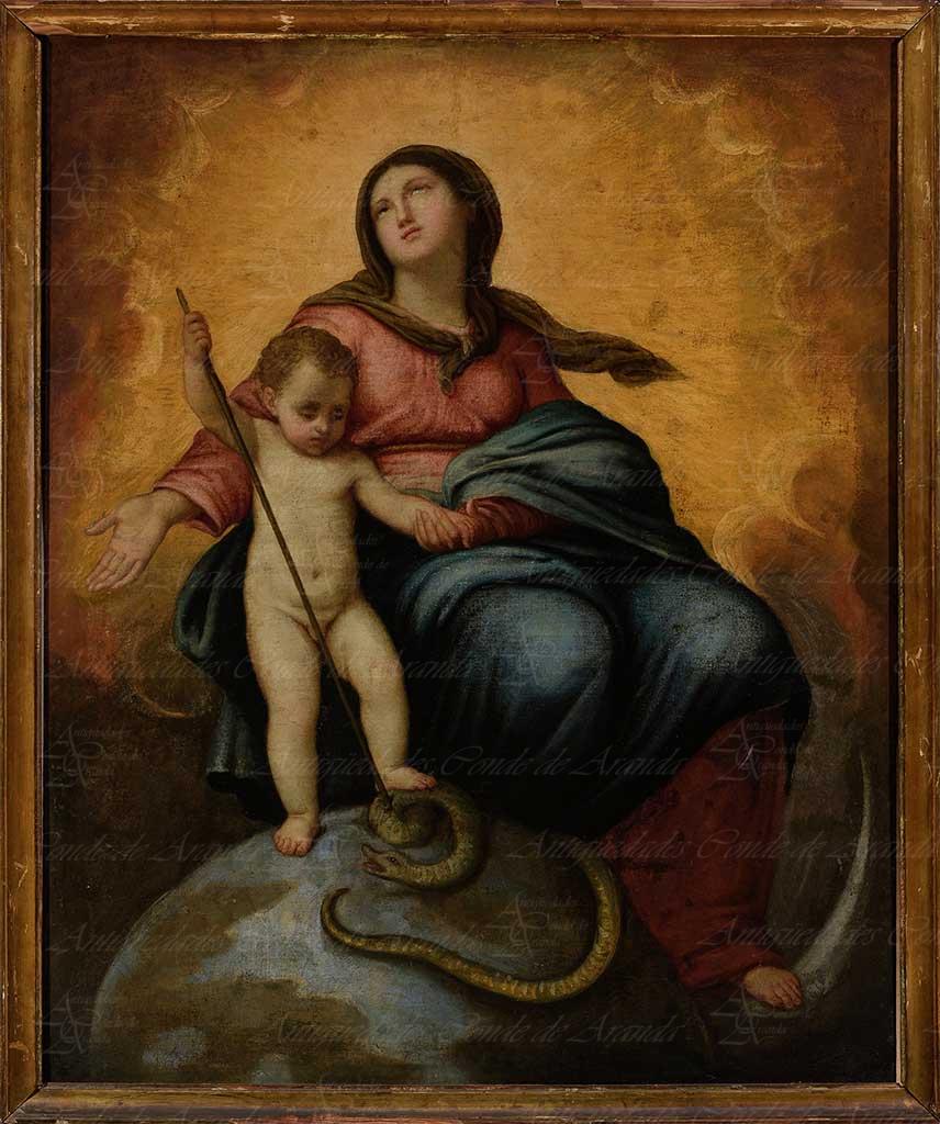 VIRGEN CON NIÑO - ESCUELA ITALIANA VIRGEN CON NIÑO - ESCUELA ITALIANA