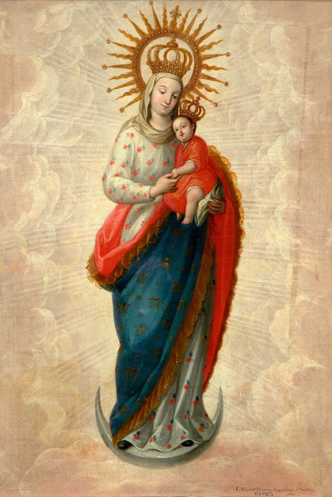 VIRGEN CON NIÑO - FRAY MIGUEL DE HERRERA VIRGEN CON NIÑO - FRAY MIGUEL DE HERRERA