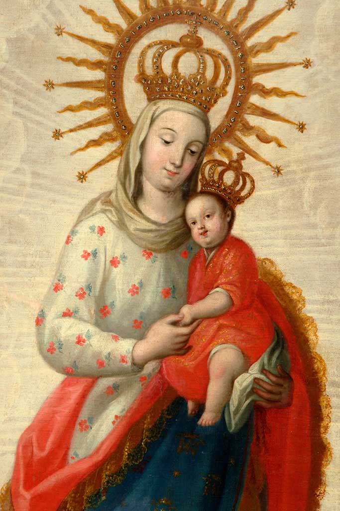 VIRGEN CON NIÑO - FRAY MIGUEL DE HERRERA VIRGEN CON NIÑO - FRAY MIGUEL DE HERRERA