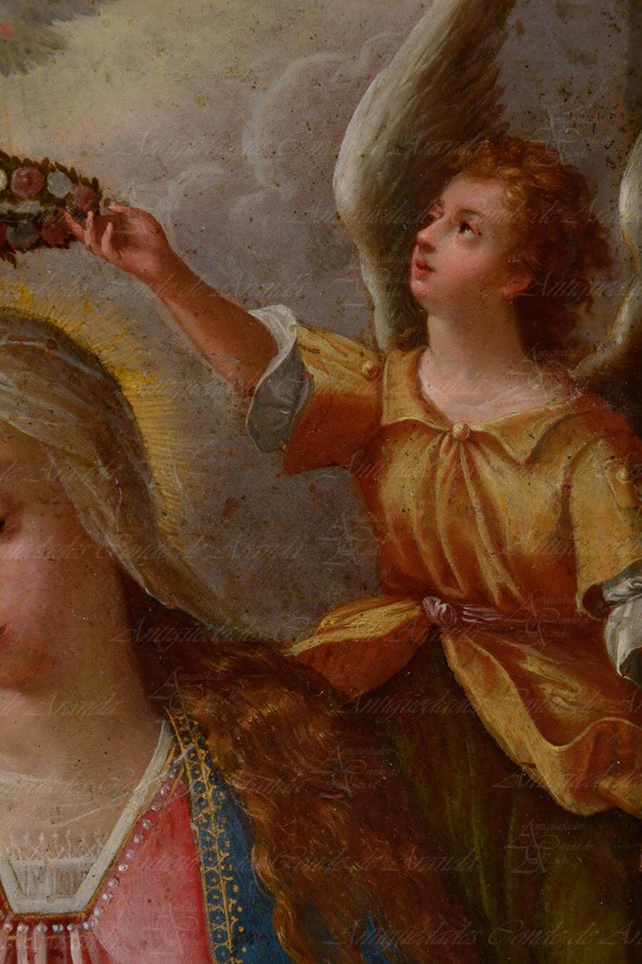 VIRGEN CON NIÑO Y ANGELES - ESCUELA FLAMENCA 4